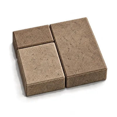 Плитка Новый город Лион 255×155 / 155×155 / 155×95 мм, 60 мм, Оттенки коричневого