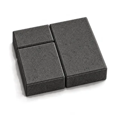 Плитка Новый город Лион 255×155 / 155×155 / 155×95 мм, 60 мм, Графит