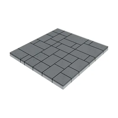 Плитка Инсбрук Альпен 280×210 / 210×140 / 140×140 / 140×70 мм, 60 мм, Серый