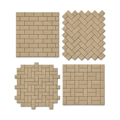 Прямоугольник 200×100 мм, 40 мм, Бежевый — раскладка