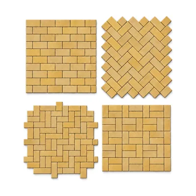 Прямоугольник 200×100 мм, 60 мм, Оттенки желтого — раскладка
