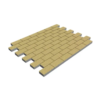 Плитка Прямоугольник 200×100 мм, 40 мм, Песочный