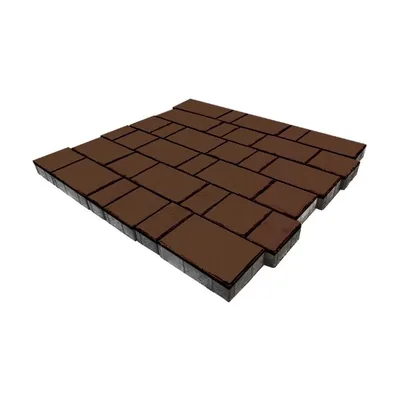 Плитка Новый город Рид 250×155 / 155×155 / 155×95 мм, 80 мм, Коричневый