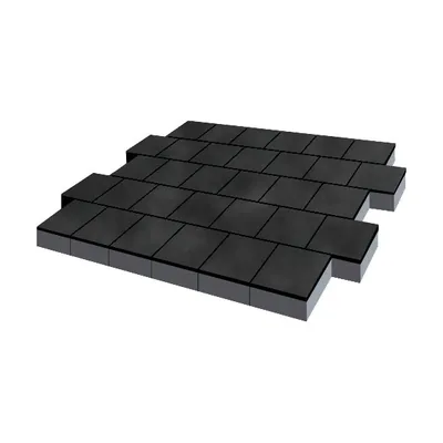 Плитка Виго 200×200 мм, 80 мм, Черный
